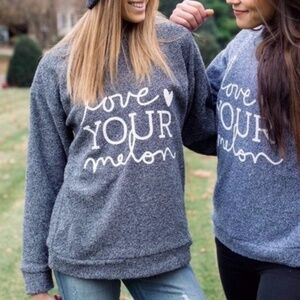 LOVE YOUR MELON woolly threads oversized sweatshirt size M